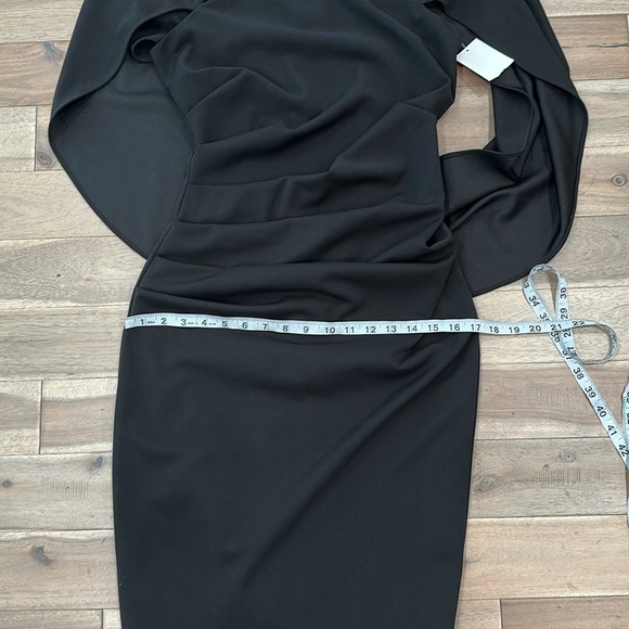 Betsy & Adam Black Ruched Sheath Dress sleeveless - Picture 10 of 10